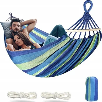 Zahradní houpačka XXL Zahradní Hojdací Síť pro Dvě Osoby Bavlněná 260x160cm