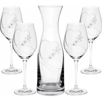 Sklenice Skleničky na červené víno Semido 100 bezbarvé 360 Ml 4 ks