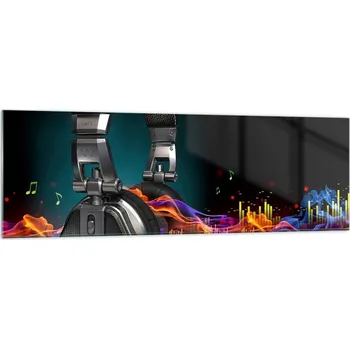 Obraz Velký skleněný obraz do obýváku 160x50 abstrakce moderní fotoobraz obrazy