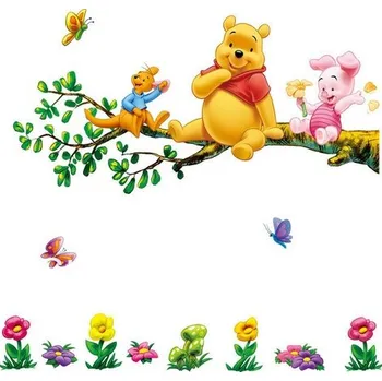 Samolepící dekorace Velké samolepky na zeď medvídek Pú XL