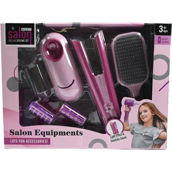 Hračka pro nejmenší Dětský toaletní stolek Midex Kadeřnické nářadí pro děti