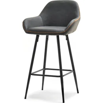 Křeslo Mebel Partner Helena (grafit + černá)