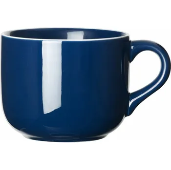 Hrnek Breakfast s bílou linkou 20 Oz - tmavě modrá