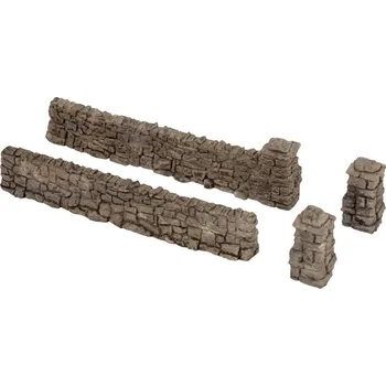 Modelová železnice NOCH 43170 TT cihlová zeď lámaný kámen