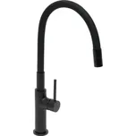 Dřezová baterie SAT se silikonovým ramínkem černá matná SATBSD290CM 181646503