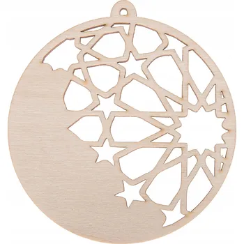 Vánoční dekorace VÁNOČNÍ KOULE na VÁNOČNÍ STROMEK ozdoba DECOUPAGE ažurová ZÁVĚSKA