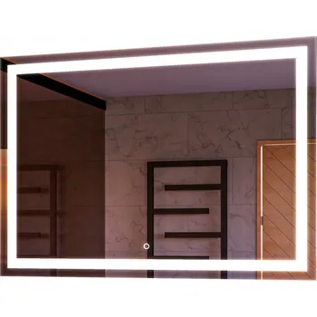 Zrcadlo ZRCADLO DO KOUPELNY LED 90x80 s DOTYKOVÝM SPÍNAČEM