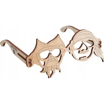 Dřevěná hračka Pirátské brýle MR.PLAYWOOD Dřevěné 3D puzzle