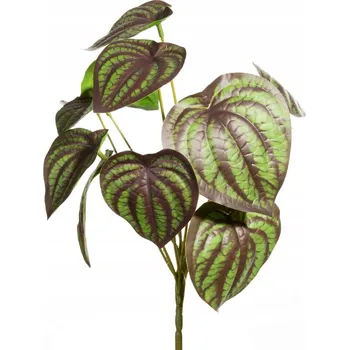 umělá květina ZELENÉ HNĚDÉ LISTY DO KYTIC A VÁZ, 30 cm