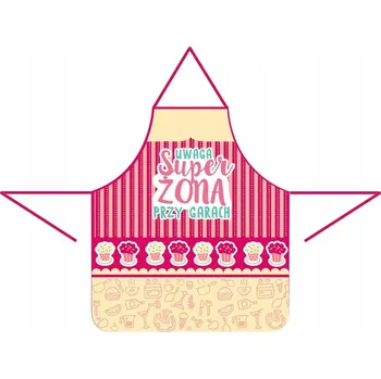 Kuchyňská zástěra Kuchyňská zástěra s chňapkou Passion Cards Super Žena u plotny