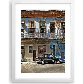 Obraz Obraz plakát v bílém rámu do obýváku 30x40 foto plakáty na zeď s motivem města