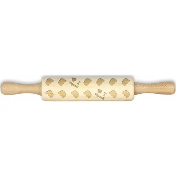 Váleček na těsto Beagle - malý váleček se vzorem psa, váleček na těsto pro děti, dekorativní