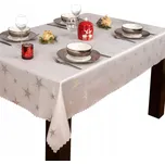 Ubrus Vánoční Svátky Hvězda 120x240 SW6 stříbro