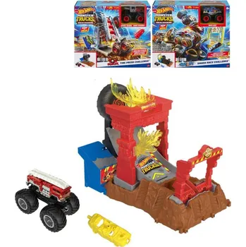 Hračka Mattel HOT WHEELS Monster Trucks Aréna: Závodní výzva set s autem 3 druhy