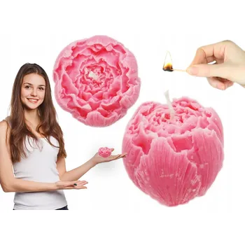 Svíčka SVÍČKA VONNÁ SVÍČKA PIVOŇKA RUČNÍ VÁNOČNÍ VŮNĚ