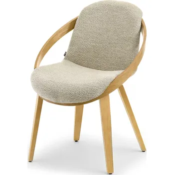 Křeslo Mebel Partner Lila K (béžová + dub)