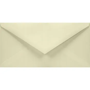 Obálka Ozdobné obálky DL Munken 120g krémové (ecru) trojúhelníkové klopy 5ks