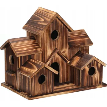 Krmítko pro ptáka Mega DOMEK PRO PTÁKY BUDKA HNÍZDNÍ Apartmán VILA KRMÍTKO DŘEVĚNÉ XXL