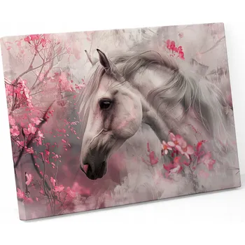 Obraz Obraz na plátně DO OBÝVÁKU VELKÝ 100X70 VZORY RŮŽOVÝ JEDNOROŽEC L