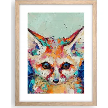 Obraz Obraz plakát v rámu světlý dub do obýváku 30x40 abstrakce plakáty na zeď