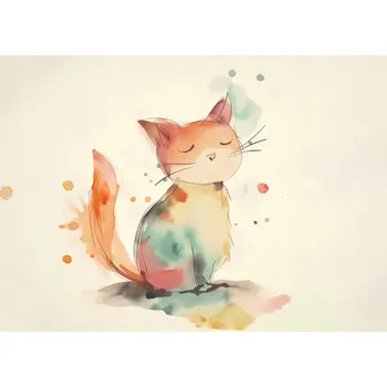 Plakát Plakát Rozjímání Kočičí Hlavy bez rámu 35 x 25 cm