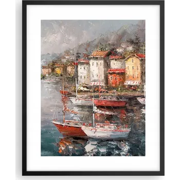 Obraz Obraz plakát na zeď v černém rámu 40x50 architektura plakáty do obýváku