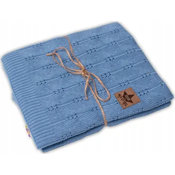 Dětská deka Dětská deka Baby Nellys 80 x 100 cm modrá