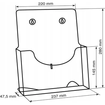 Stojan na letáky jednostranný A4