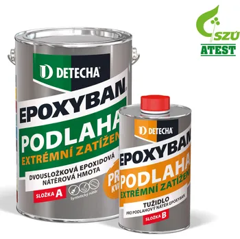 barva na beton Detecha, chemické výrobní družstvo Detecha Epoxyban Varianta: Detecha Epoxyban modrý RAL 5012 2,5 kg