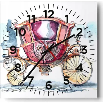 Hodiny Nástěnné hodiny do obýváku 40x40 Pro děti Tiché hodiny na skle Bez hlučný