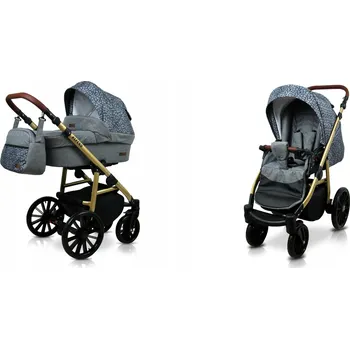 Kočárek Dětský kočárek 2v1 BabyLux Aspero ALU - hluboký kočárek a sportovní verze