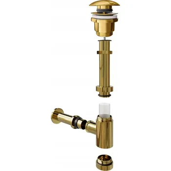 Sifon Univerzální mosazný zlatý sifon klik klak