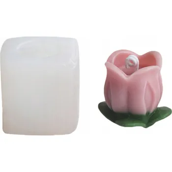 Silikonová forma na svíčky, vosk, mýdlo, odlitky ze sádry a pryskyřice - 3D KVĚT TULIPÁNU