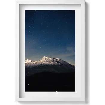Obraz Obraz dekorace na zeď Krajina hory na pozadí hvězdné oblohy 40x60 cm