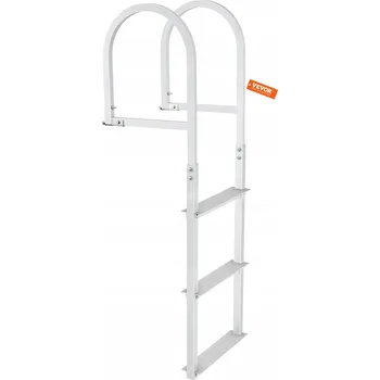 Žebřík Palubní žebřík Vevor Odnímatelný 3-stupňový žebřík k molu VEVOR hliníkový, 3 příčky, 0,86 m