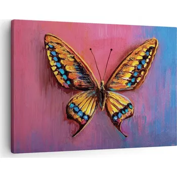 Obraz Obraz na plátně do obýváku, ložnice 70x50 - motiv motýl - foto obrazy na zeď