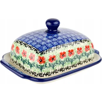 Máslenka Máslenka, dóza na máslo 18 cm Ceramika Artystyczna Bolesławiec