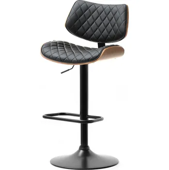 Křeslo Mebel Partner Hasky (ořech tmavý + černá)