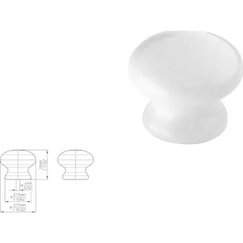 Nábytkové kování Nábytková úchytka SIRO SP7-39 porcelán