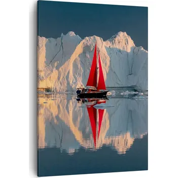 Obraz Obraz na plátně do obýváku ložnice 50x70 ledovec obrazy na zeď canvas