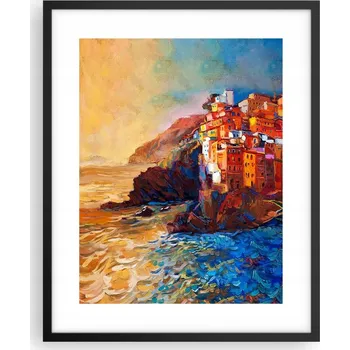 Obraz Obraz plakát na zeď v černém rámu 40x50 krajina plakáty do obývacího pokoje