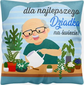 Polštář DEKORATIVNÍ POVLAK NA POLŠTÁŘ KE DNI PRADOBŘIČŮ 40x40 JASIEK DÁREK POLŠTÁŘ
