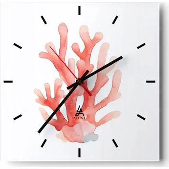 Hodiny Velké nástěnné hodiny 40x40 Rafa Moře Skleněné tiché hodiny
