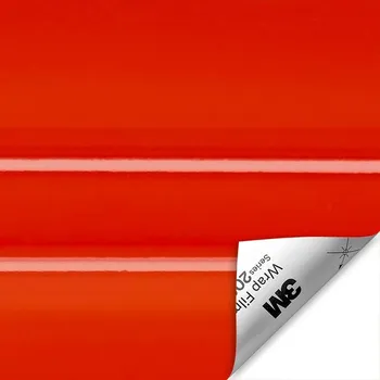 Polep vozidla VYSOKÝ LESK 3M 2080 FÓLIE pro změnu barvy auta 10x152 HG13 HotRod Red