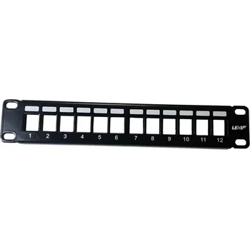 Patch panel PATCHP12PNEOU/F - LEXI-Net Patch panel neosazený pro 10" rozvaděče,12 portů pro UTP i FTP