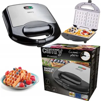 Vaflovač Camry D_3019 1000 W Vaflovač stříbrnošedý