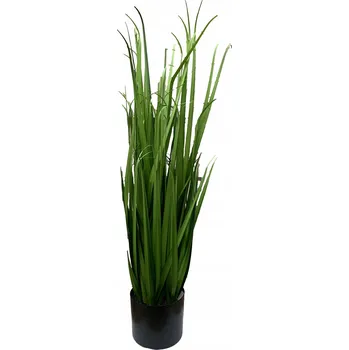 umělá květina UMĚLÁ TRÁVA V KVĚTINÁČI 90 cm velká vysoká do obýváku, domu, na balkon