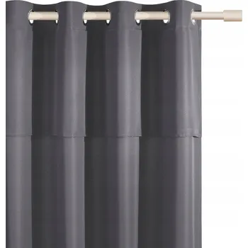 Obraz Hotový Závěs 140x250 MIA Oka grafit na průchodkách a kolečkách