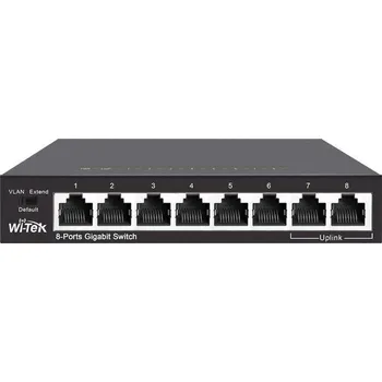 Switch WI-SG108 V2 - 6+2x Gigabit Steel Case Desktop Ethernet switch