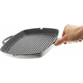 Pánev LITINOVÁ GRILOVACÍ PÁNEV MASIVNÍ PRO GRILOVÁNÍ A ZAPÉKÁNÍ V TROUBĚ